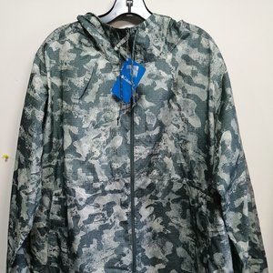 BNWT Columbia Women's Windbreaker Green Camouflage Size XXL